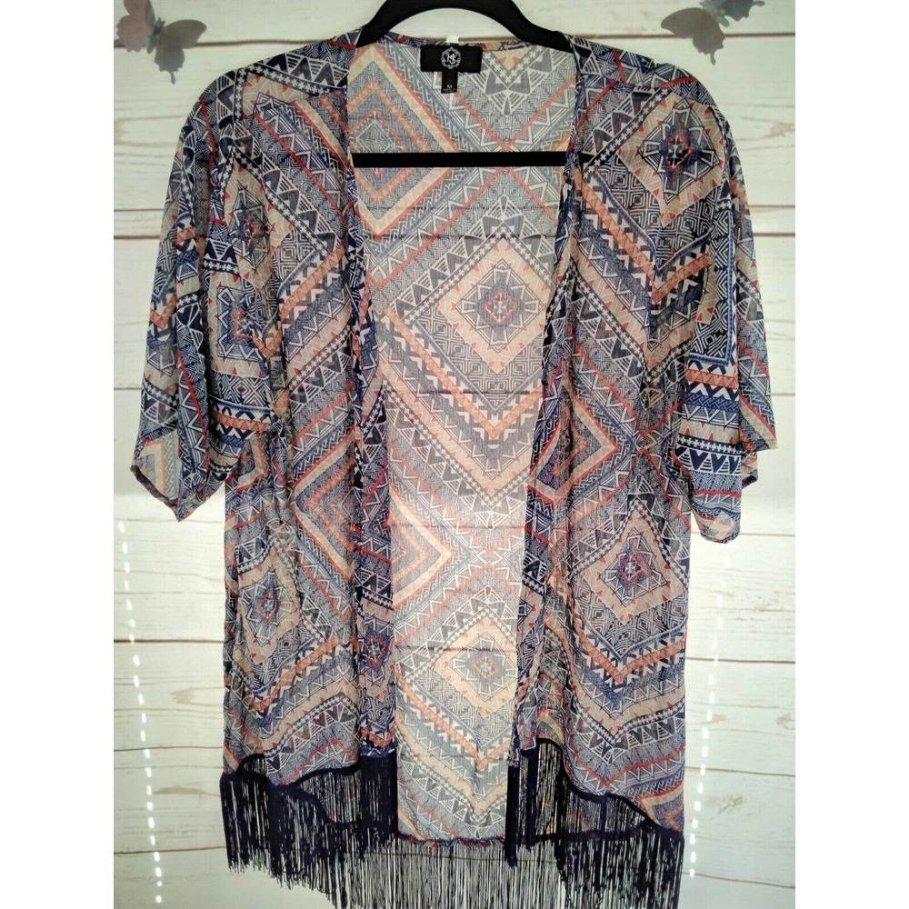 HS Tribal Print Kimono Size Medium